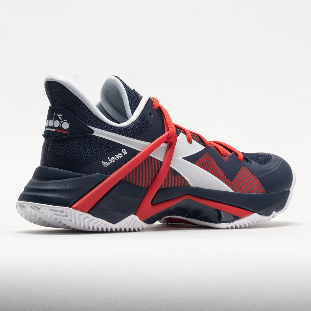 Diadora B.Icon 2 Clay Men's Blue Corsair/White/Fiery Red
