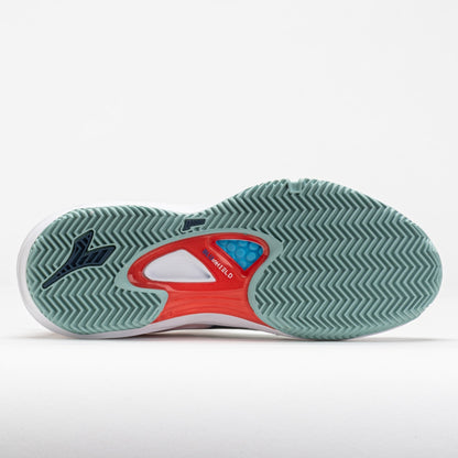Diadora Speed Blushield Fly 4+ Clay Women's  White/Blue/Surf Spray