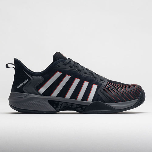 K-Swiss Pickleball Supreme Men's  Jet Black/Steel Gray/Spicy Orange