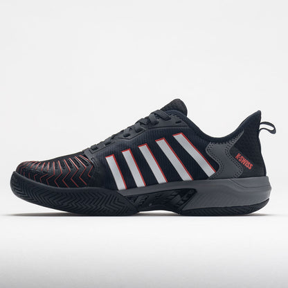 K-Swiss Pickleball Supreme Men's  Jet Black/Steel Gray/Spicy Orange