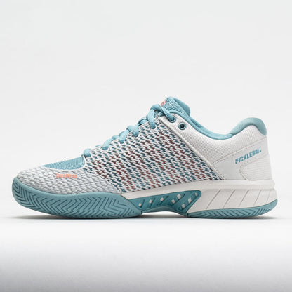 K-Swiss Express Light Pickleball Women's  Blanc de Blanc/Nile Blue/Dess